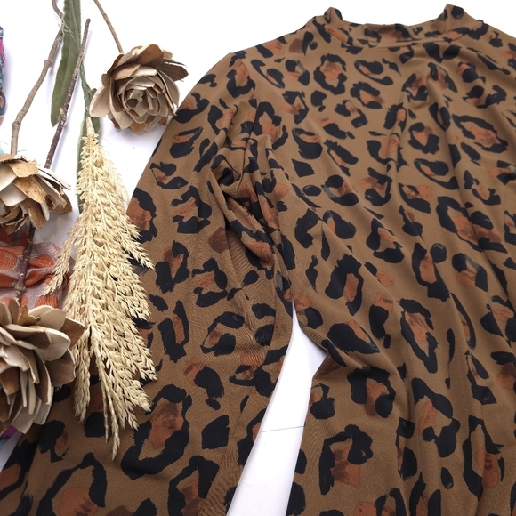 Susan Graver Lepoard Print 2XP Dress - Picture 7 of 10